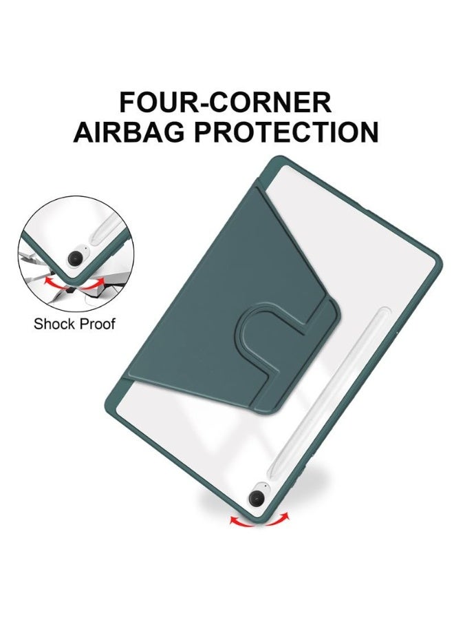 general Case for Samsung Galaxy Tab S11 (2025) 11 inch 5G SM-X730/X736B, Leather Case with Auto Wake/Sleep, 360° Rotating Stand Acrylic Clear Back Cover Built-in Pencil Holder - Image 5