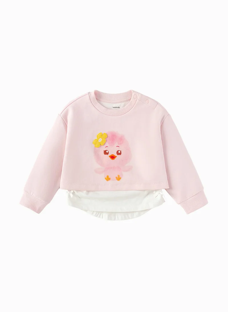 Balabala Toddler Girl Round neck sweatshirt
