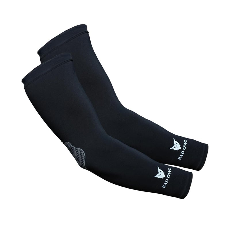 BADOWL Velocity Arm Sleeves for Men & Women | UV Protection UPF 50+ | Seamless Fit | Sports Compression Sleeves for Running Cycling Outdoor Activities - Image 1