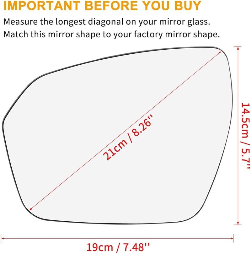 Wivplex Heated Side Mirror Glass for Land Rover Evoque - Image 2