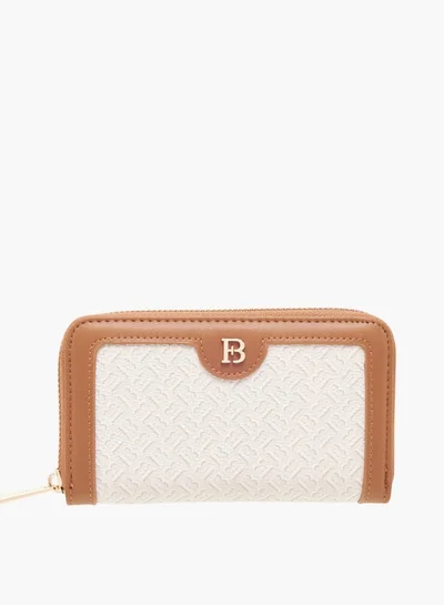 Flora Bella By Shoexpress Women Monogram Print Zip Around Wallet