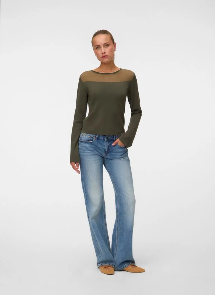 Vero Moda  Cricket Long Sleeve Crew Neck Pullover Sweater for Women | Best Price UAE