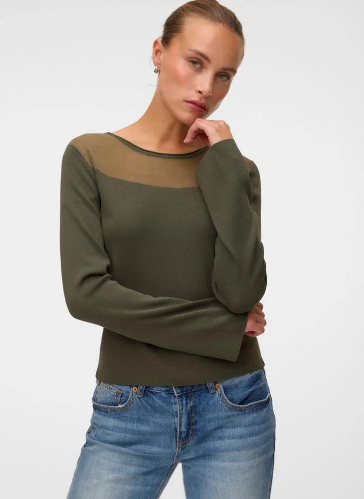Cricket Long Sleeve Crew Neck Pullover Sweater