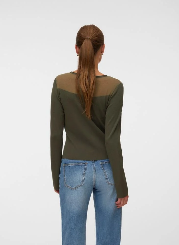 Vero Moda  Cricket Long Sleeve Crew Neck Pullover Sweater for Women | Best Price UAE