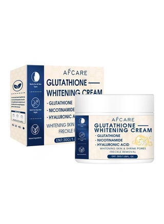 afcare glutathione whitening cream AFCARE Glutathione Skin Whitening Cream，Glutathione Niacinamide Face Cream  for Women，Glutathione Moisturising Cream Face，Anti-Wrinkle Cream（30g） |  Best Price KSA