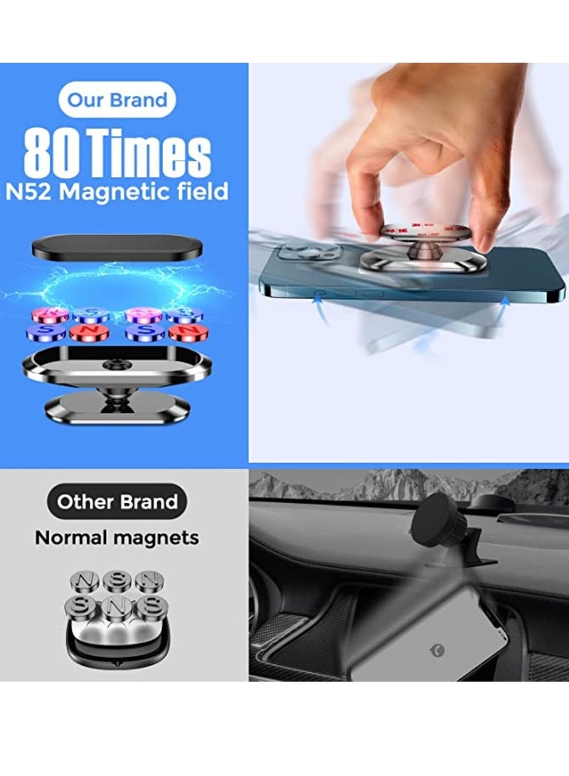 360 Degree Adjustable Magnetic Universal Car Phone Holder Dashboard Mount  - Image 4