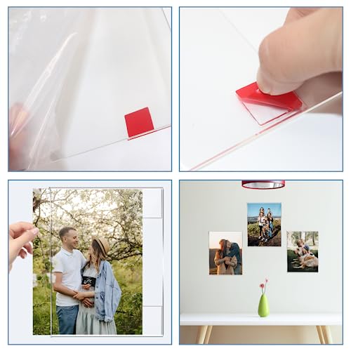 DZZ 8x10 Picture frame,High Transparent Photo Frame,Clear Acrylic 8 x 10 frame,Picture Frames 8 by 10 for Photo Poster Canvas Certificate Document Gallery,Set of 6 - Image 4