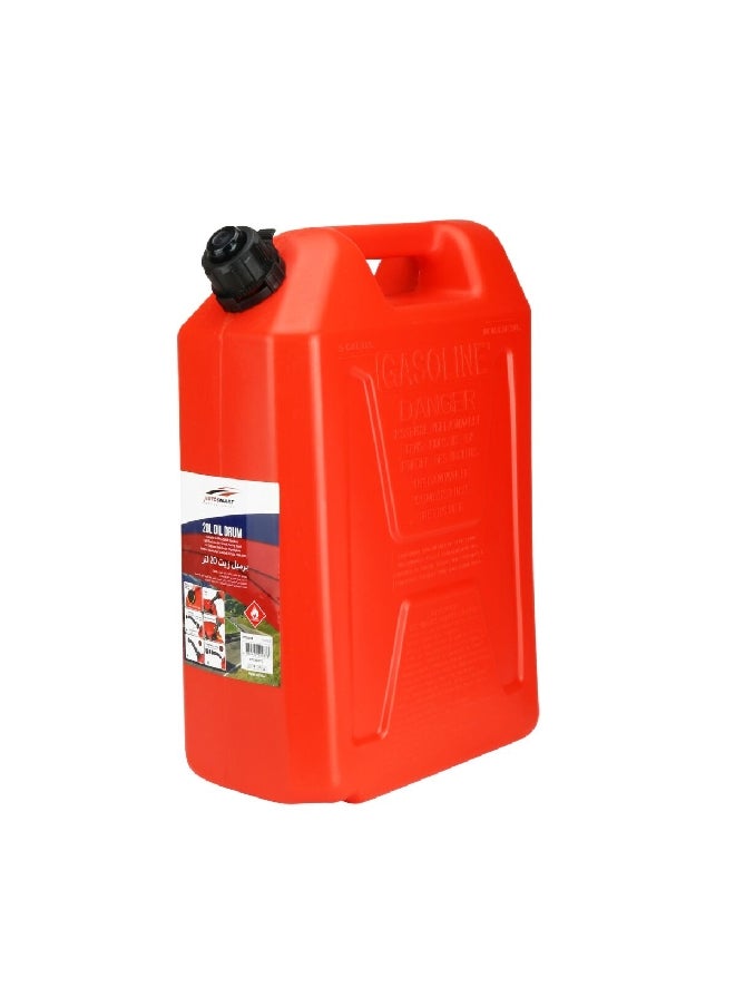 AUTOSMART Leakproof Comfortable Fuel Handling Impact-Resistant Plastic Oil Drum, Red 20 L  - Image 3