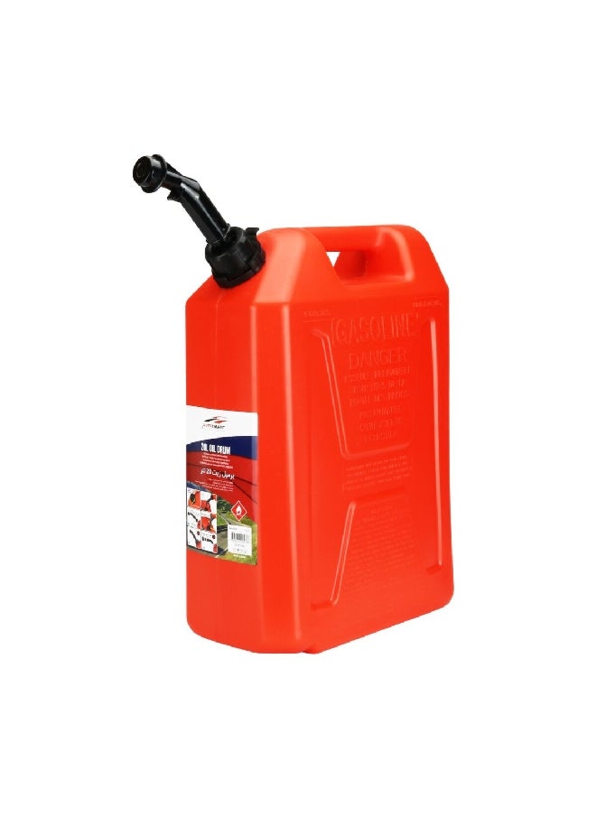 AUTOSMART Leakproof Comfortable Fuel Handling Impact-Resistant Plastic Oil Drum, Red 20 L  - Image 2