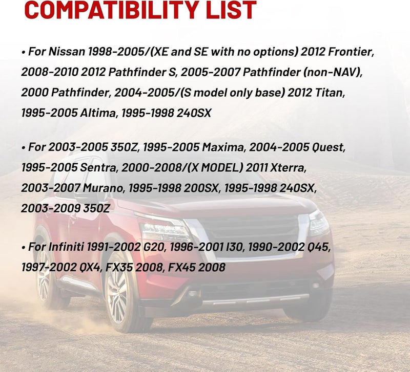 RED WOLF Radio Wiring Harness w/Antenna Adapter Compatible with Nissan 1998-2012 Frontier Pathfinder Titan, for Infiniti 1990-2008 G2/QX4 Install Aftermarket Stereo CD Receiver Cable Connector Kit - Image 2