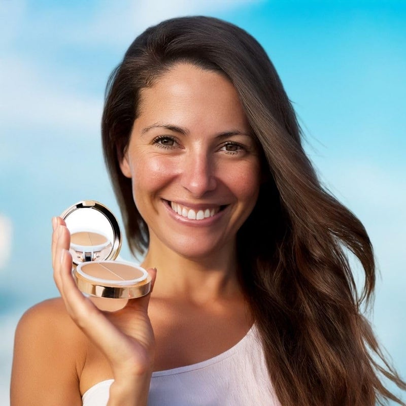 Emani Blush & Bronzer - Natural Mineral Pressed Bronzer for Face - Radiant Skin Blush for Sun Kissed Glow, All Skin Types including Sensitive Skin, Copacabana - Image 5