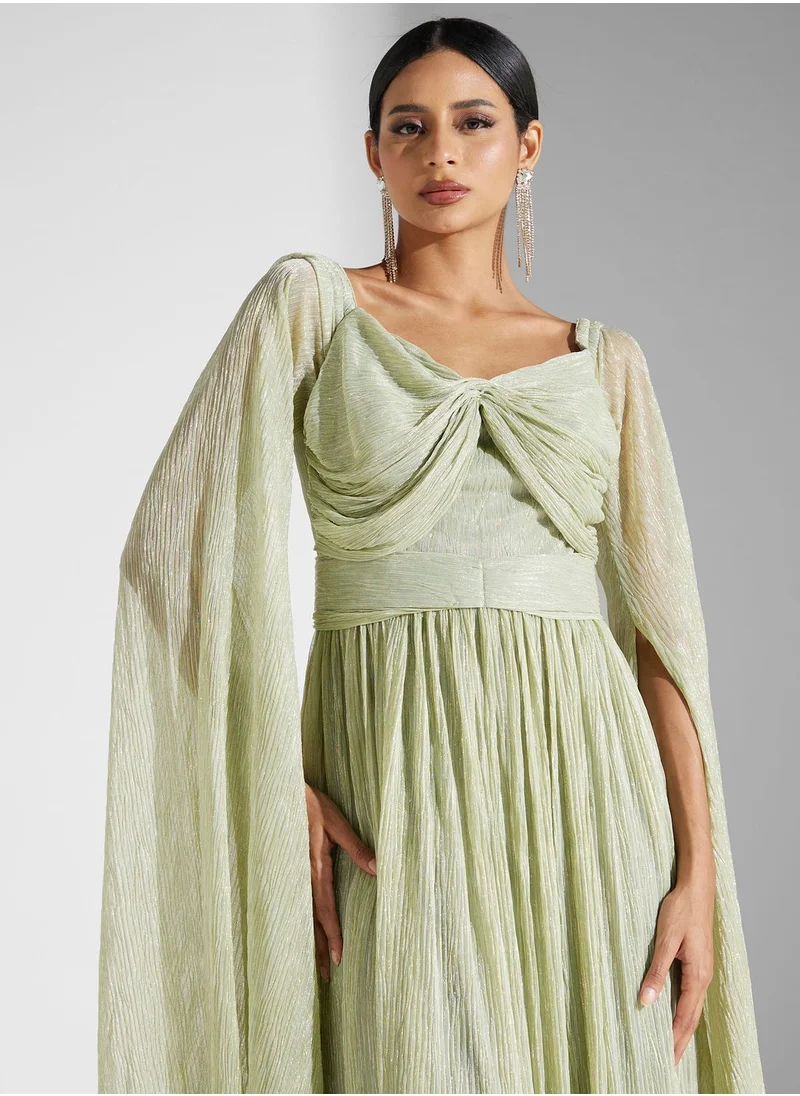 Namshi x Off Shouldered Bell Sleeve Dress