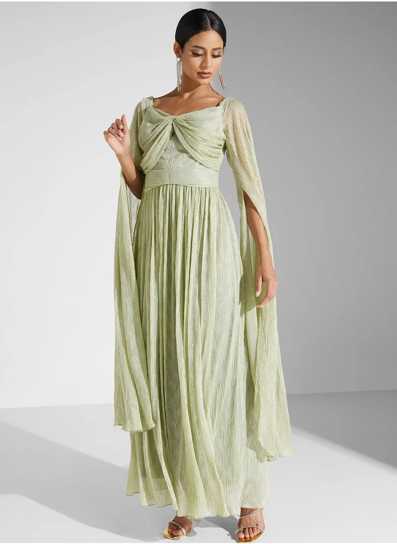Namshi x Off Shouldered Bell Sleeve Dress