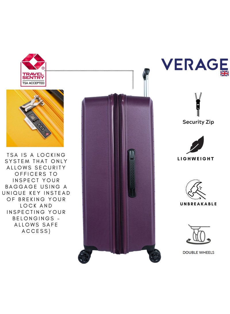 Verage  Unbreakable Luggage Set of 3 Expandable Hardside Suitcase - Image 3