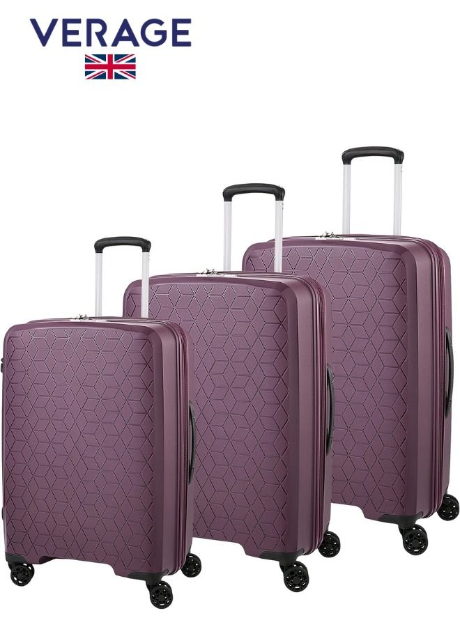 Verage  Unbreakable Luggage Set of 3 Expandable Hardside Suitcase - Image 1