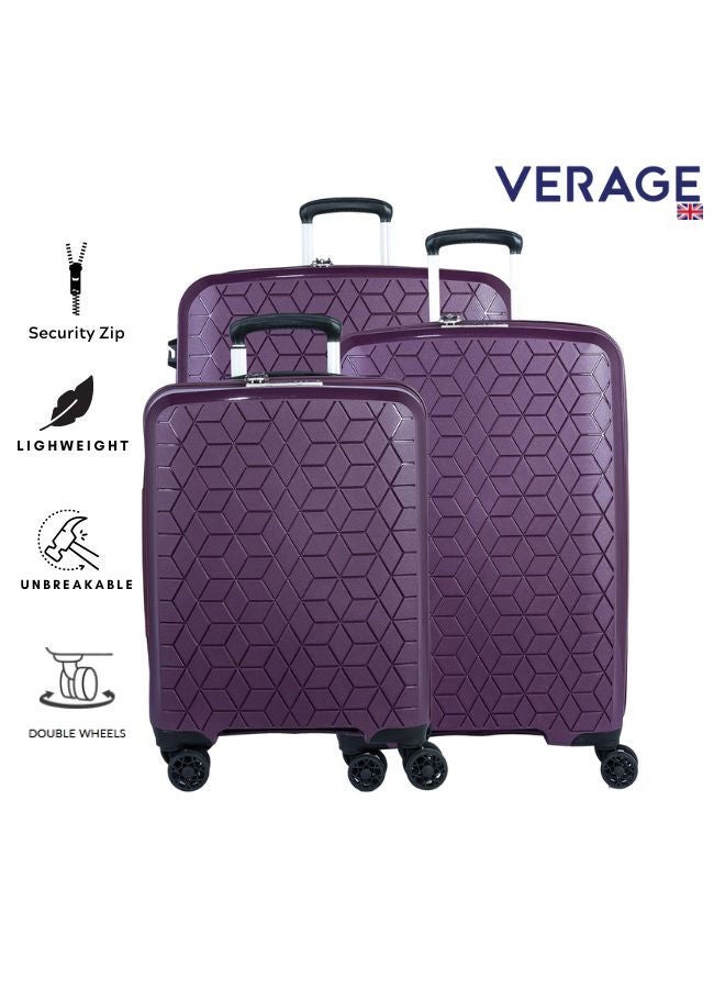 Verage  Unbreakable Luggage Set of 3 Expandable Hardside Suitcase - Image 5