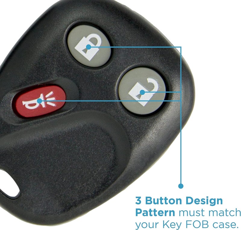 Keyless2Go Replacement Shell Case for Remote Key Fob (2 Pack) - Image 2