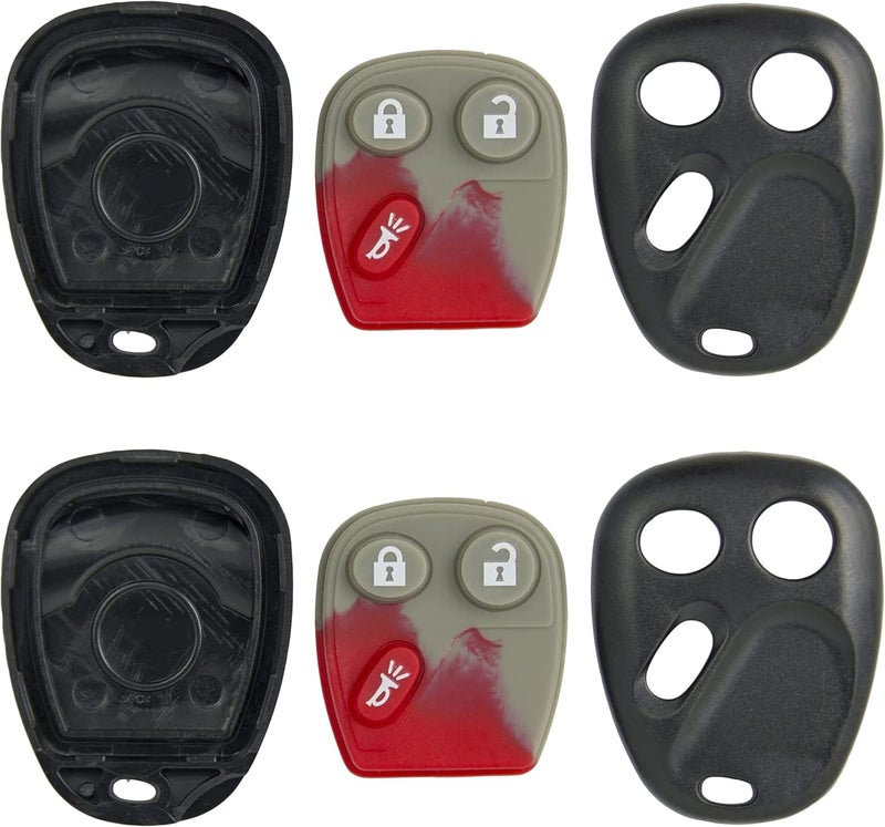 Keyless2Go Replacement Shell Case for Remote Key Fob (2 Pack) - Image 1