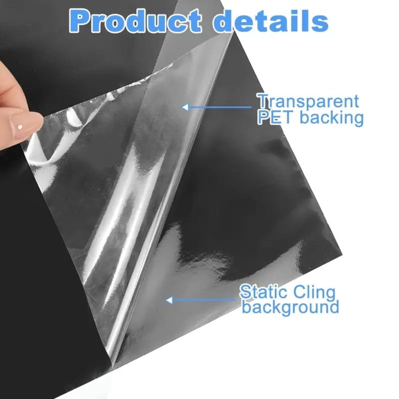 VAYINATO Petzlifeworld Aquarium Fish Tank Black Background Sticker Poster | Adhesive Design | Easy to Attach The Decoration Paper to Aquarium Fish Tank (30 x 45 cm) - Image 4