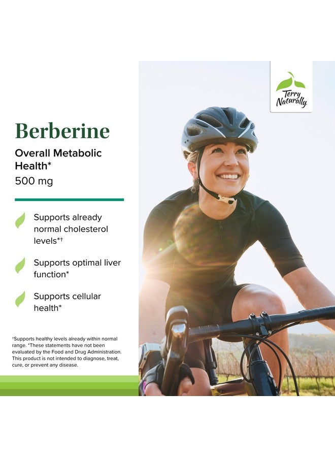 Terry Naturally Berberine - Dietary Supplement with Berberine - Liver Health Supplement for Metabolism Support - Joint Health Support for Men & Women - 60 Capsules (Pack of 2) - Image 3
