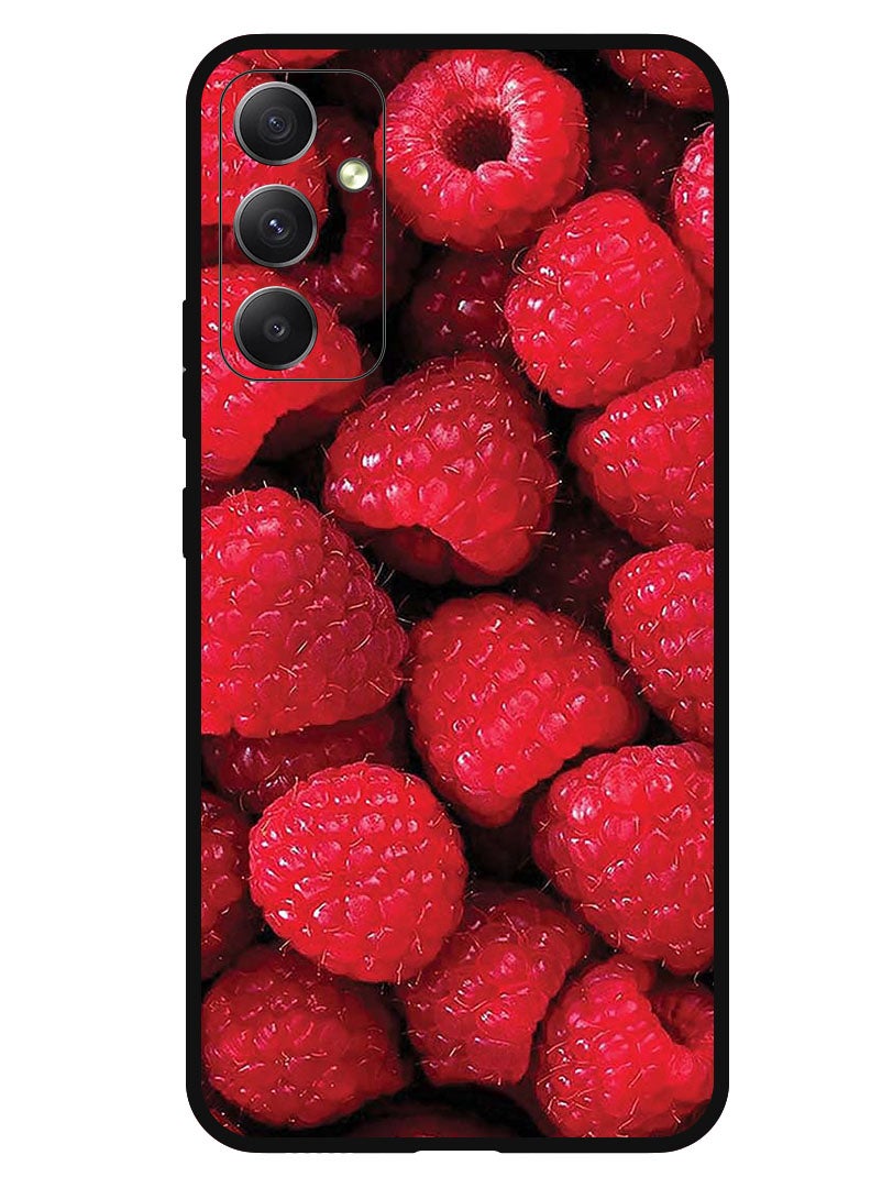 Theodor Protective Case Anti Scratch Shock Proof Bumper Cover For Samsung Galaxy M14 Raspberries - Image 1