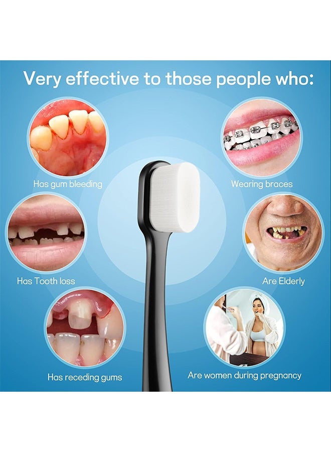 Quantum 2 PCS Extra Soft Toothbrush, Portable Case Ultra Soft Toothbrush for Travel, Ultra Extra Soft Toothbrush for Sensitive Gums - Image 5