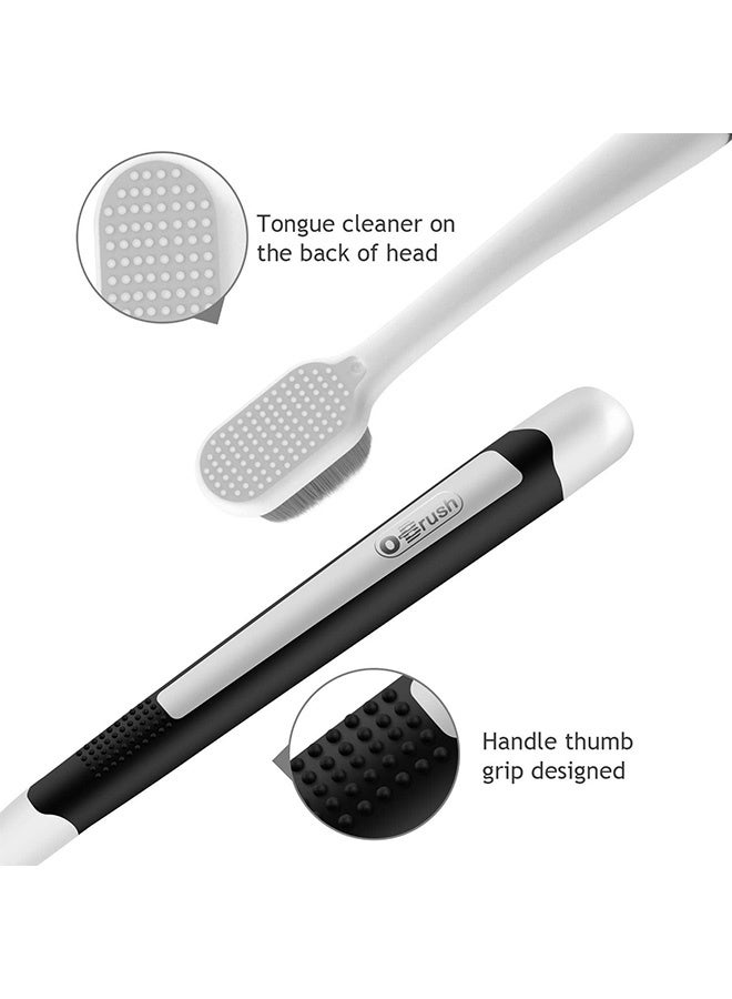 Quantum 2 PCS Extra Soft Toothbrush, Portable Case Ultra Soft Toothbrush for Travel, Ultra Extra Soft Toothbrush for Sensitive Gums - Image 2