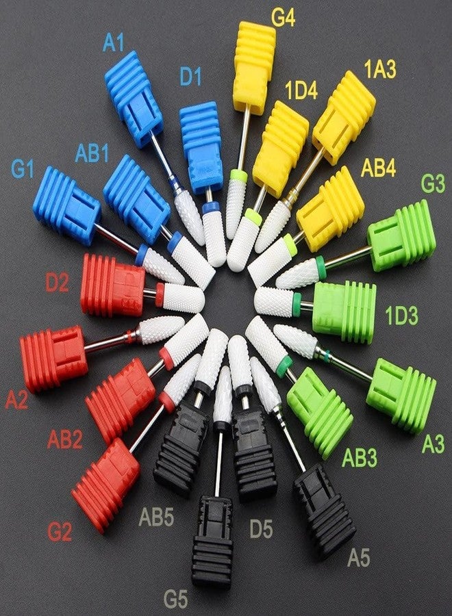 نيل ويند مجموعة رؤوس حفر الأظافر من نايل ويند، رؤوس أمان سيراميكية احترافية مقاس 3/32 بوصة لحفر الأظافر، رؤوس حفر أظافر ماسية لإزالة الجلد الميت، رؤوس إزالة طلاء الأظافر الأكريليك والجل، مناسبة لصالونات التجميل المنزلية (M- رأس ناعم - C، قطعة واحدة) - Image 5