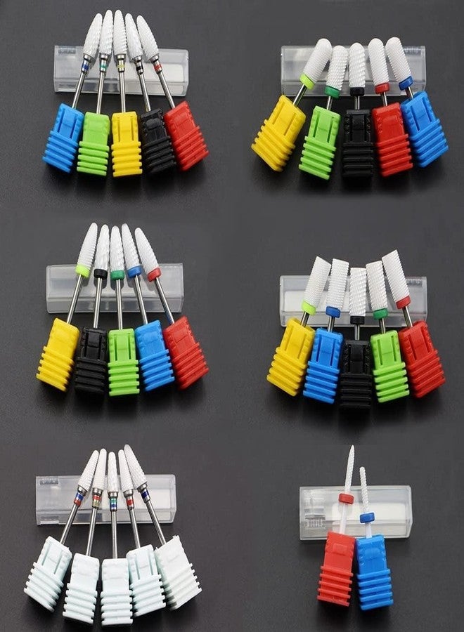 نيل ويند مجموعة رؤوس حفر الأظافر من نايل ويند، رؤوس أمان سيراميكية احترافية مقاس 3/32 بوصة لحفر الأظافر، رؤوس حفر أظافر ماسية لإزالة الجلد الميت، رؤوس إزالة طلاء الأظافر الأكريليك والجل، مناسبة لصالونات التجميل المنزلية (M- رأس ناعم - C، قطعة واحدة) - Image 3