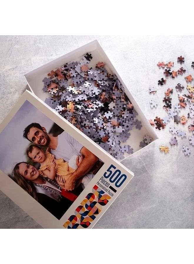 Custom Photo Puzzle 1000 PCS Personalized Gift For Couples Families Friends - Image 2