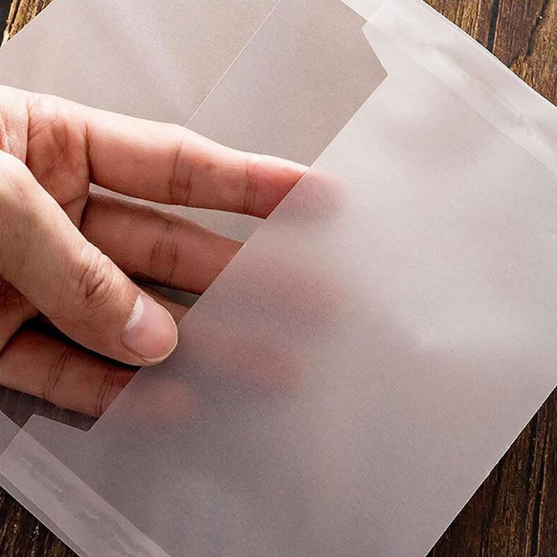 جيه زد اس أظرف شفافة للبذور وجمع العملات المعدنية وتذاكر اليانصيب وبطاقات الطوابع - حامل ورق شفاف أبيض مع نافذة صغيرة، 50 قطعة (11.5 - Image 3