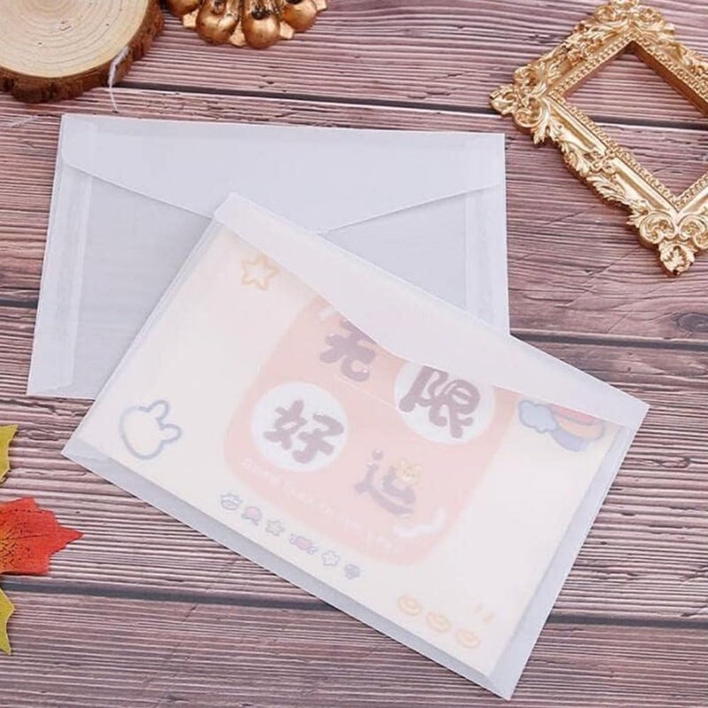 جيه زد اس أظرف شفافة للبذور وجمع العملات المعدنية وتذاكر اليانصيب وبطاقات الطوابع - حامل ورق شفاف أبيض مع نافذة صغيرة، 50 قطعة (11.5 - Image 5