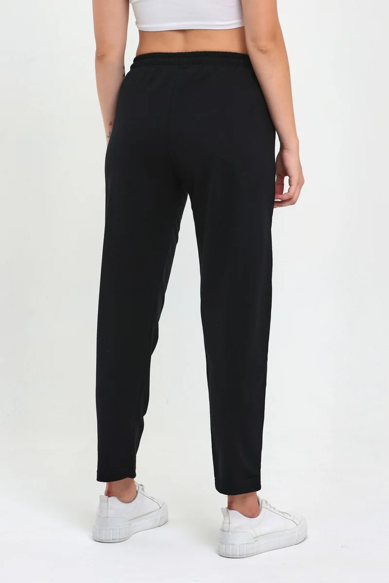mmetalic Women's Black Classic Pocket Sweatpants
