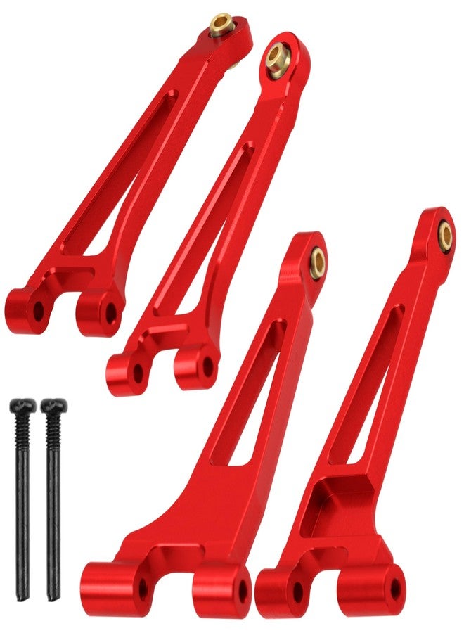 Vgoohobby Metal Suspension Swing Arm & Shock Tower Mount & Steering Hub & Metal Steering Rod & Body Mount Compatible with Hyper Go H14bm MJX 14210 14209 1/14 RC Car (Red) - Image 2
