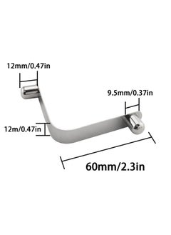 DGHAOP Kayak Paddle Spring Clips 4Pcs 9.5Mm Steel Tent Pole Clips Push Button Spring Snap Clip Locking Tube Double Pin  - Image 3