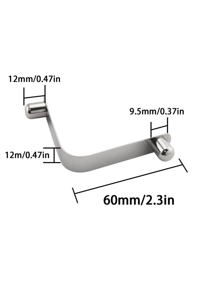 DGHAOP - Kayak Paddle Spring Clips 4Pcs 9.5Mm Steel Tent Pole Clips Push Button Spring Snap Clip Locking Tube Double Pin - Image 1