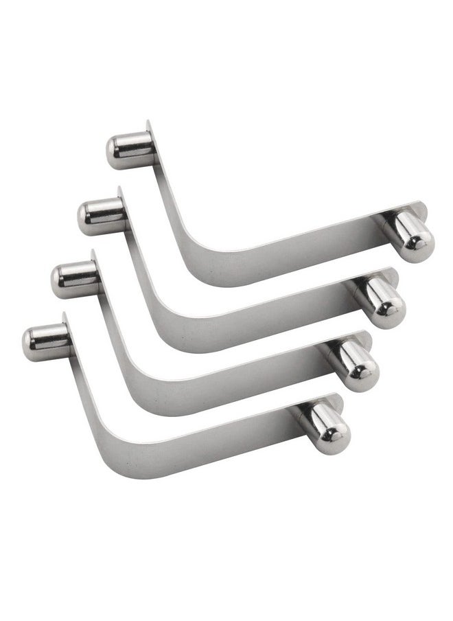 DGHAOP - Kayak Paddle Spring Clips 4Pcs 9.5Mm Steel Tent Pole Clips Push Button Spring Snap Clip Locking Tube Double Pin - Image 1