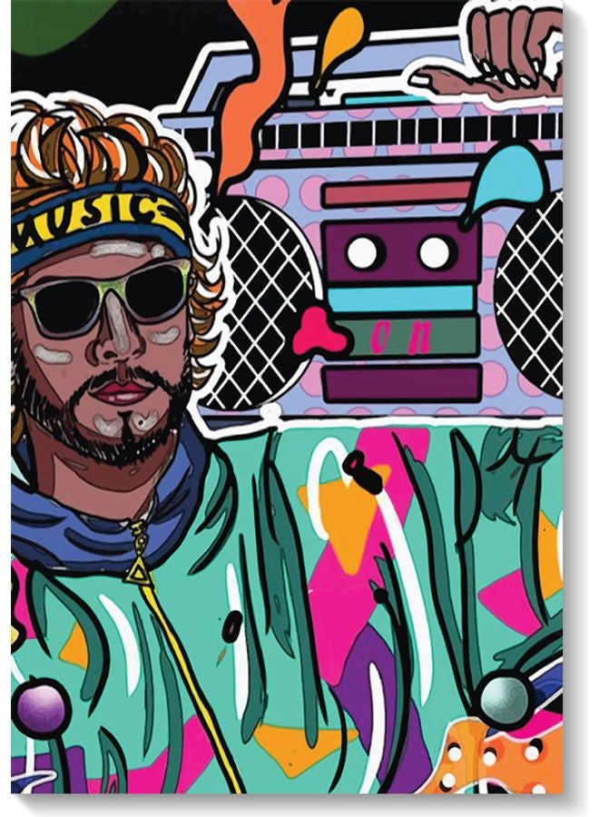 RYN Decorative Wall Art Painting Multicolour 40 x 60cm - Image 2