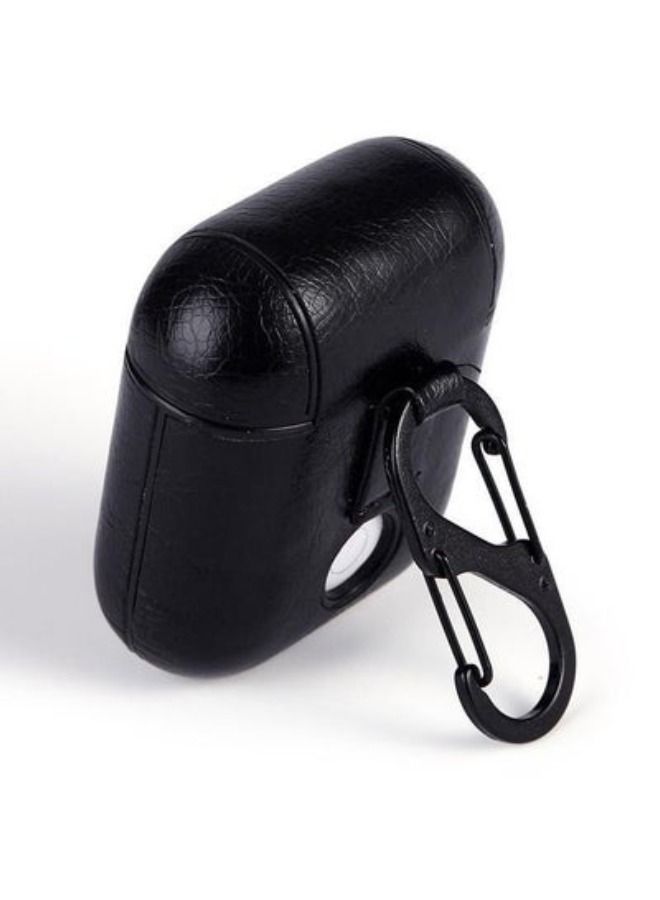 ACLIX Protective Genuine leather case cover for apple earpods black - Image 2