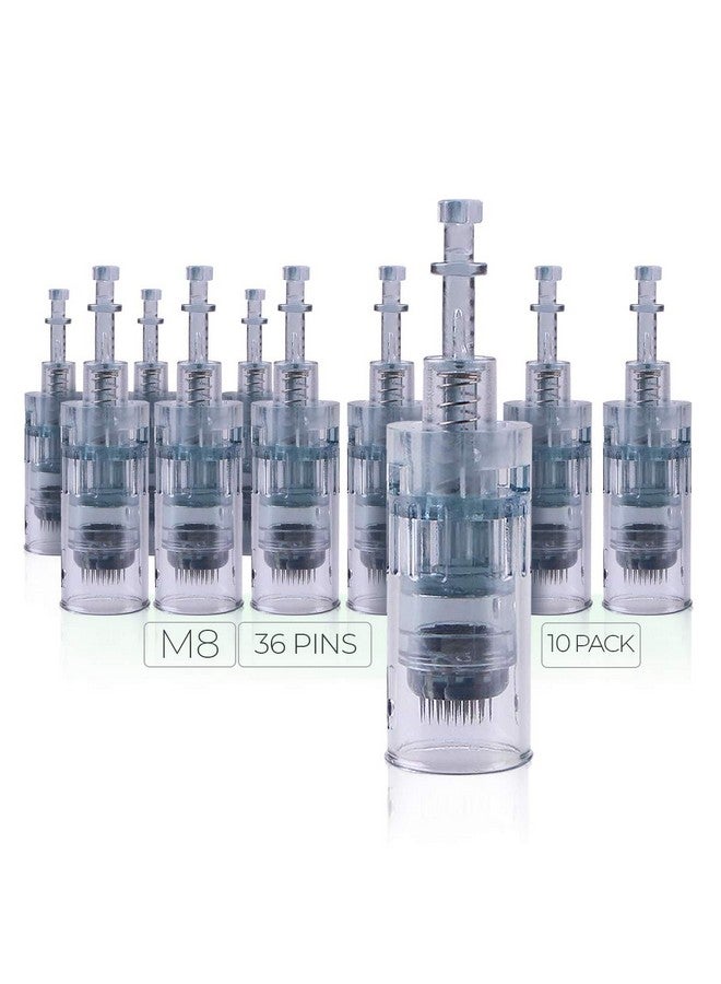 ModiX Dr. Pen Ultima M8 Replacement Cartridges - (10 PACK) - 36 Pins 0.25mm Bayonet Slot - Disposable Replacement Parts - Image 1