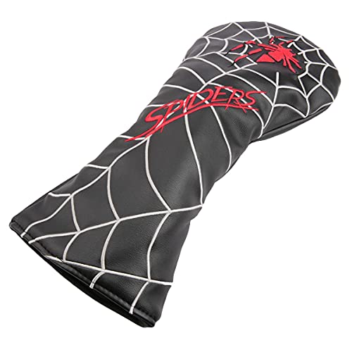 Golf Builder 4pcs/Set Spider Embroidery Black Golf Club Driver Fairway Wood Hybrid Head Covers 1 3 5 UT Covers - Image 5