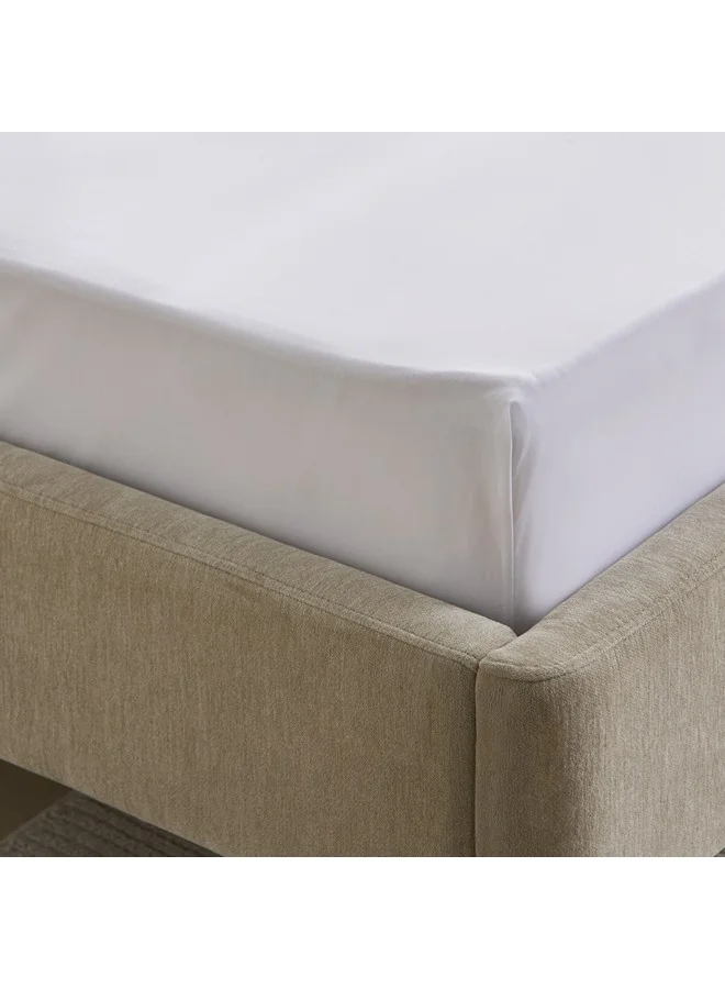 هوم بوكس شرشف سرير مزدوج بيورلي بيركال 120 × 200 × 40 سم