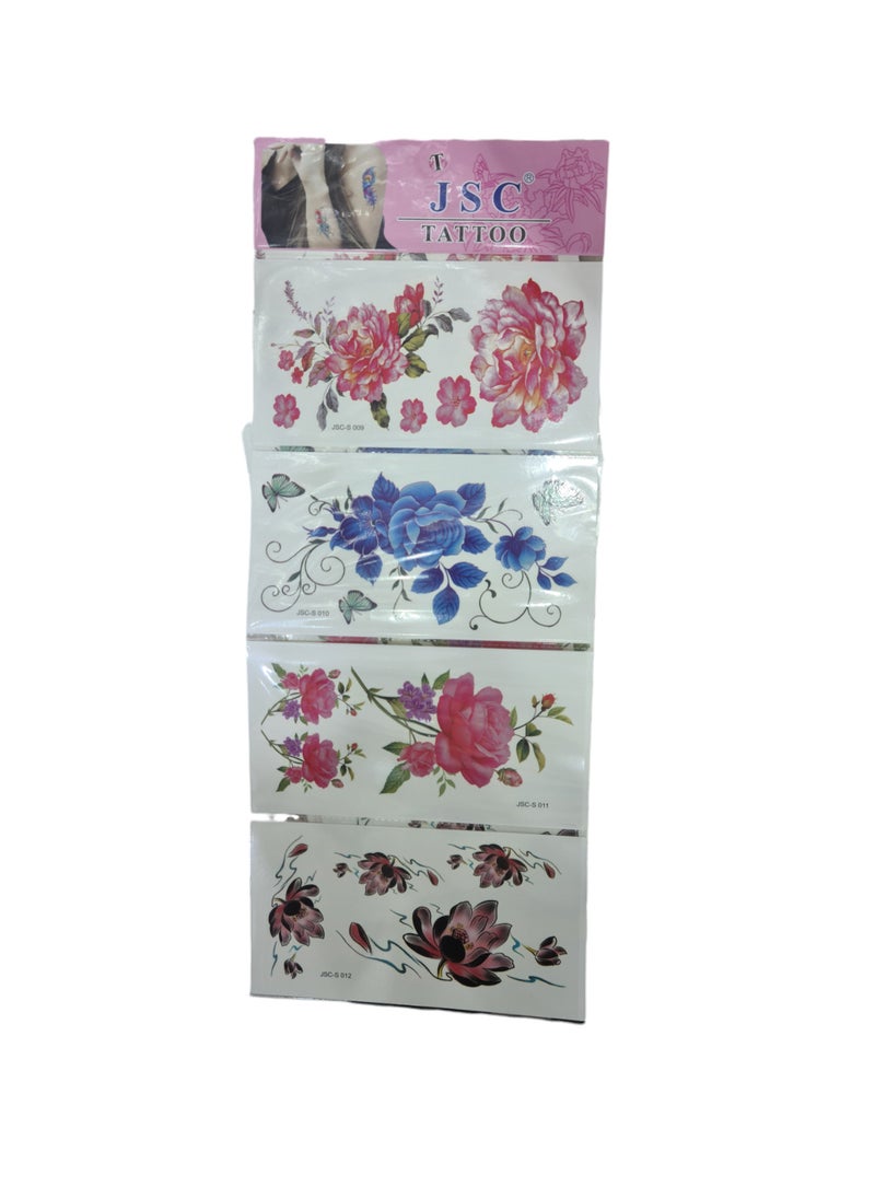 Temporary Body Tattoos Coloured
