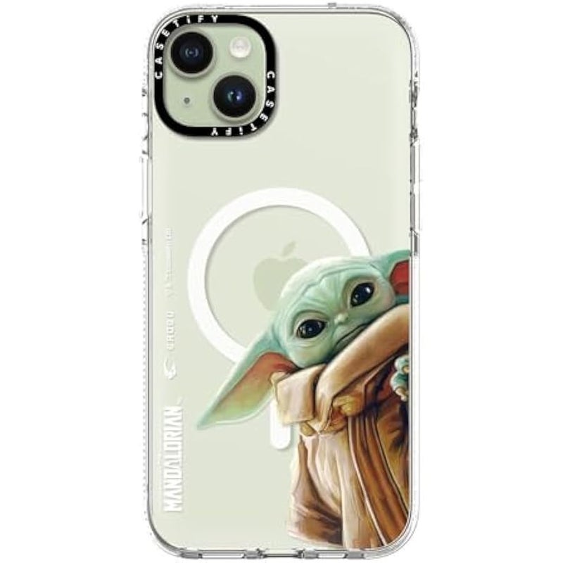 Casetify Clear iPhone 15 Plus Case 【Mandalorian Co-Lab/Not Yellowing / 6.6ft Drop Protection/Compatible with Magsafe】 - Grogu - Clear - Image 3