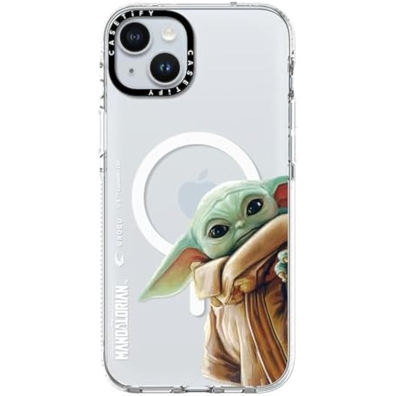 Casetify Clear iPhone 15 Plus Case 【Mandalorian Co-Lab/Not Yellowing / 6.6ft Drop Protection/Compatible with Magsafe】 - Grogu - Clear - Image 4