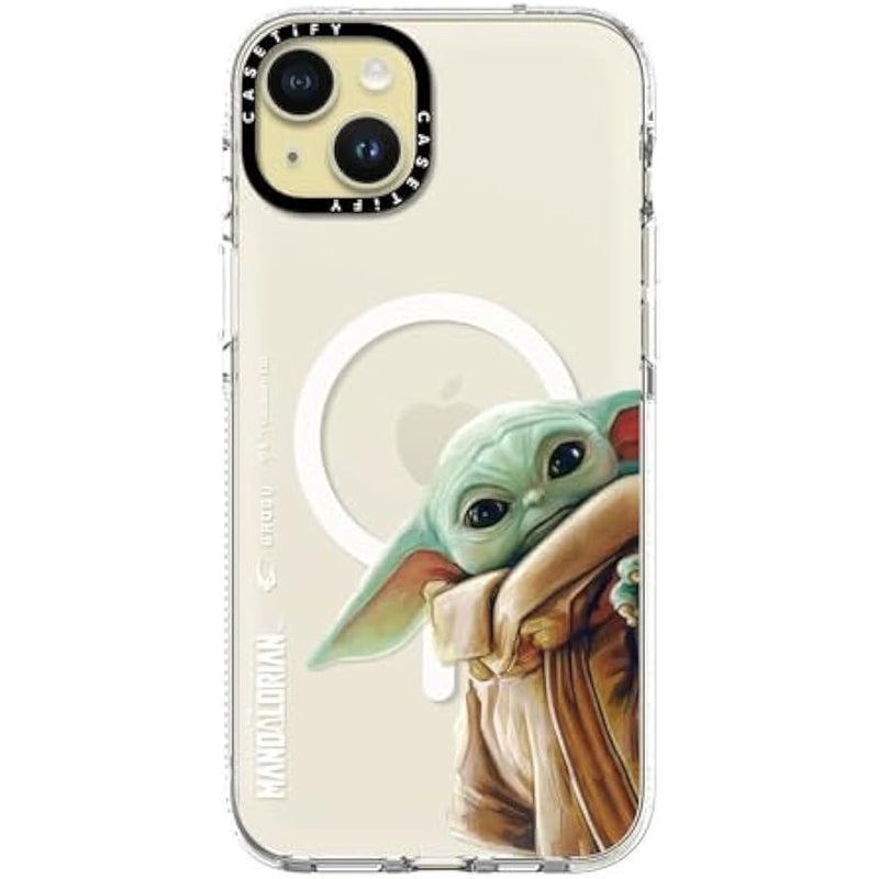 Casetify Clear iPhone 15 Plus Case 【Mandalorian Co-Lab/Not Yellowing / 6.6ft Drop Protection/Compatible with Magsafe】 - Grogu - Clear - Image 2