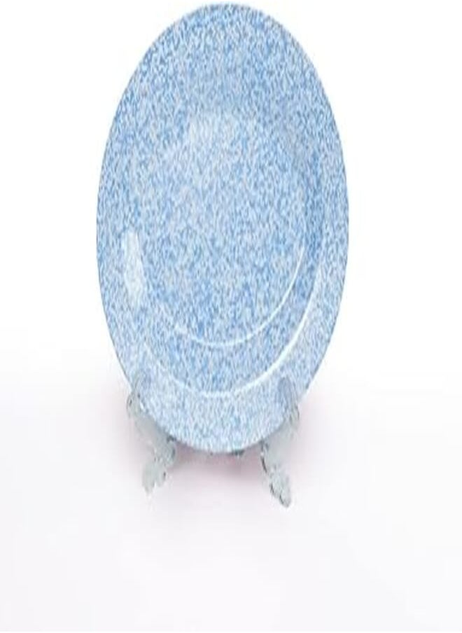PURE - Pure 136093 melamine granite large oval food service plate for home and restaurant - baby blue - Image 1
