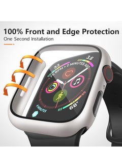 Generic Hard PC Case Compatible with Apple Watch Series 10 46mm with Tempered Glass Screen Protector, Full Coverage, Touch Sensitive, Ultra-Thin HD Bumper Protective Cover (Silver)  - Image 3