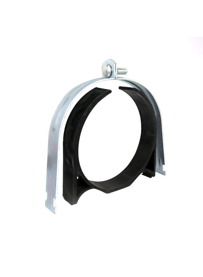Spot Quick-release Galvanized P-pipe Clamp Metal Pipe Clamp Anti-vibration Pad Thickened Clamp Riding Clamp Anti-vibration Hoop-Specifications And Models:With Anti-vibration Pad DN25(27.8-34mm)  - Image 4