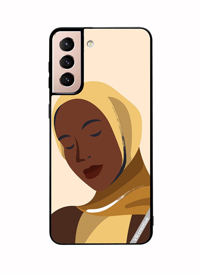 VR CREATIVE Protective Case Cover For Samsung Galaxy S21 5G Cartoon Woman Shape Design Multicolour - Image 1